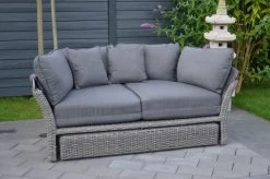 OUTFLEXX Sonneninsel, Grau, Polyrattan, Halbrund, 193 X 104 X 74 Cm, Hocker Drehbar, Dach Klappbar -Warmer Garten 2 16110.jpg