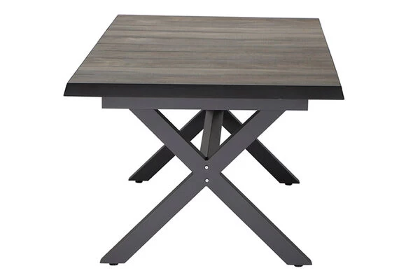 SIENA GARDEN Sincro Ausziehtisch, Anthrazit/natur-grau, Alu/Keramik, 205/265x103 Cm 8 SIENA GARDEN Sincro Ausziehtisch, Anthrazit/natur-grau, Alu/Keramik, 205/265x103 Cm – Bild 6