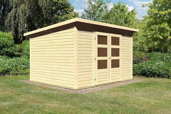 KARIBU Gartenhaus Stockach, Fichtenholz 19 Mm, Naturbelassen 4 KARIBU Gartenhaus Stockach, Fichtenholz 19 Mm, Naturbelassen – Bild 2