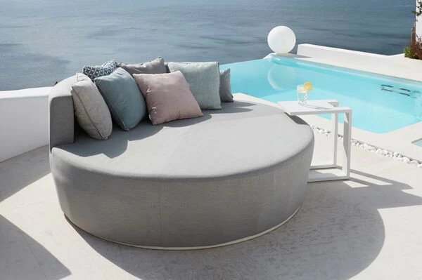 OUTFLEXX Beistelltisch, Weiß, Aluminium, 48 X 32 X 53 Cm, U-Form 3 OUTFLEXX Beistelltisch, Weiß, Aluminium, 48 X 32 X 53 Cm, U-Form – Bild 2