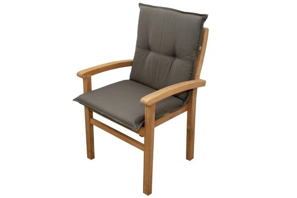 DOPPLER Stuhlauflage Niederlehner, Grau, Dralon, 100x50x7cm, Mit DuPont Teflon Markenimprägnierung 4 DOPPLER Stuhlauflage Niederlehner, Grau, Dralon, 100x50x7cm, Mit DuPont Teflon Markenimprägnierung – Bild 2