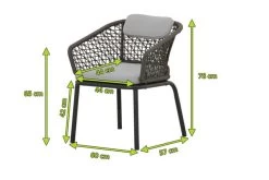 OUTFLEXX Oscar Stuhl, Anthrazit, Alu/Rope, 57x60x78 Cm, Trendgewebe Rope, Inkl. Kissen -Warmer Garten 2 20125.jpg