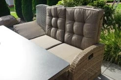 Ploß Rabida Comfort Dining / Lounge 3-Sitzer Sofa, Champagner-meliert, Polyrattan, 210x85x112 Cm, Verstellbar -Warmer Garten 2 20164.jpg