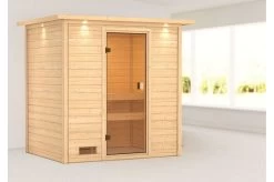 KARIBU Sauna Selena, Fichtenholz 38 Mm, Fronteinstieg, Ca. 2,5m² -Warmer Garten 2 20225 5.jpg