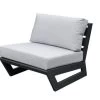 OUTFLEXX Loungesessel, Anthrazit / Creamy White, Aluminium / Polyester, 73x86x66 Cm, Inkl. Polster -Warmer Garten 2 20555.jpg