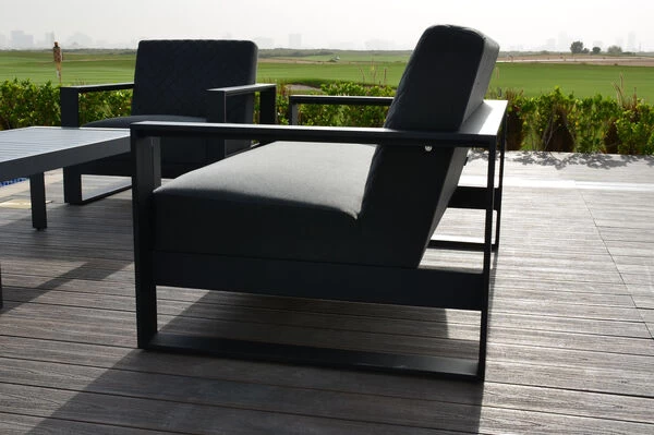 OUTFLEXX 2-Sitzer Sofa, Sooty, Sunbrella/Alu 4 OUTFLEXX 2-Sitzer Sofa, Sooty, Sunbrella/Alu – Bild 2