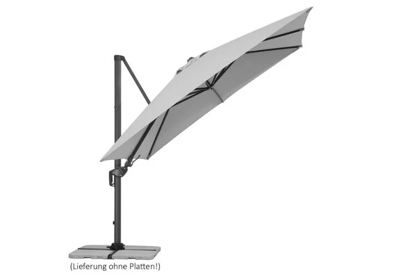 Schneider® SCHNEIDER Rhodos Twist Ampelschirm, Silbergrau, Quadratisch, 300 X 300 Cm 5 Schneider® SCHNEIDER Rhodos Twist Ampelschirm, Silbergrau, Quadratisch, 300 X 300 Cm – Bild 3