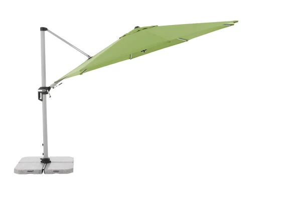 DOPPLER Active Pendelschirm, Fresh Green, Alu/Polyester, 370cmx210 Cm, Mit Kurbel, 360°-drehbar 4 DOPPLER Active Pendelschirm, Fresh Green, Alu/Polyester, 370cmx210 Cm, Mit Kurbel, 360°-drehbar – Bild 2