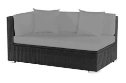OUTFLEXX 2-Sitzer Ecksofa, Schwarz, Polyrattan, 145x85x70cm, Armlehne Rechts, Wasserfeste Kissenbox -Warmer Garten 2 2392 4 BOX.jpg