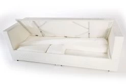 OUTFLEXX 3-Sitzer Sofa, Weiß, Polyrattan, Inkl. Polster Und Wasserfeste Kissenbox -Warmer Garten 2 2511 1 BOX.jpg