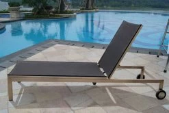 OUTFLEXX Rollliege, Schwarz, Edelstahl/Textilene, Verstellbare Rückenlehne, 212x71x36cm 13 OUTFLEXX Rollliege, Schwarz, Edelstahl/Textilene, Verstellbare Rückenlehne, 212x71x36cm -Warmer Garten 2 7100 1.jpg