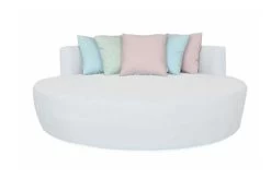 OUTFLEXX Cloud Kissenset, Rosa/hellblau/hellgrün, Sunbrella, Je 45 X 45 Cm, Passend Zum Loungebett