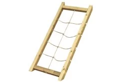 KARIBU Benjamin Stelzenhaus, Terragrau, Nordische Fichte, 198x244x309cm, Mit Rutsche Rot Und Netzrampe -Warmer Garten 30416 6 03.jpg