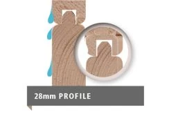 KARIBU Gartenhaus Kastorf6 , Terragrau, Fichtenholz 28mm, 612 X 274 X 222 Cm, Flachdach, Anbau 3,2m Mit Rückwand -Warmer Garten 30468 2 09.jpg