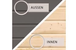 KARIBU Gartenhaus Theres 3, Terragrau, Fichtenholz 28mm, 528 X 240 X 242 Cm, Satteldach, Inkl. Dachausbauelement -Warmer Garten 30471 2 04.jpg