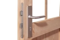 KARIBU Gartenhaus Radeburg 1, Terragrau, Fichtenholz 40mm, 346 X 309 X 229,5 Cm, Pultdach, Massivholzdach -Warmer Garten 30473 2 04.jpg