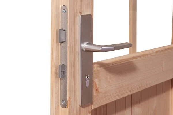 KARIBU Gartenhaus Radeburg 3, Naturbelassen, Fichtenholz 40mm, 406 X 369 X 229,5 Cm, Pultdach, Inkl. 2 Drehkippfenster 5 KARIBU Gartenhaus Radeburg 3, Naturbelassen, Fichtenholz 40mm, 406 X 369 X 229,5 Cm, Pultdach, Inkl. 2 Drehkippfenster – Bild 3