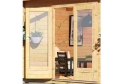 KARIBU Gartenhaus Radeburg 4, Naturbelassen, Fichtenholz 40mm, 528 X 368 X 231 Cm, Flachdach, Inkl. 2 Drehkippfenster -Warmer Garten 30476 5 03.jpg