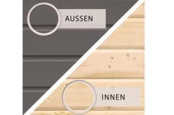 KARIBU Gartenhaus Radeburg 2, Terragrau, Fichtenholz 40mm, 724 X 309 X 229,5 Cm, Pultdach, Anbau 3,3m Mit Rückwand 18 KARIBU Gartenhaus Radeburg 2, Terragrau, Fichtenholz 40mm, 724 X 309 X 229,5 Cm, Pultdach, Anbau 3,3m Mit Rückwand -Warmer Garten 30478 2 06.jpg