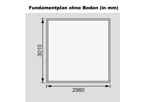KARIBU Gartenhaus Askola 6, Terragrau, Fichtenholz 19mm, 334 X 306 X 216 Cm, Flachdach, Doppelflügeltür 8 KARIBU Gartenhaus Askola 6, Terragrau, Fichtenholz 19mm, 334 X 306 X 216 Cm, Flachdach, Doppelflügeltür – Bild 6