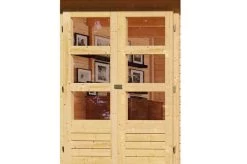 KARIBU Gartenhaus Askola 3,5, Naturbelassen, Fichtenholz 19mm, 491 X 246 X 211 Cm, Flachdach, Anbau 2,4m Mit Rückwand 13 KARIBU Gartenhaus Askola 3,5, Naturbelassen, Fichtenholz 19mm, 491 X 246 X 211 Cm, Flachdach, Anbau 2,4m Mit Rückwand -Warmer Garten 30537 5 02.jpg