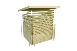 KARIBU Gartenhaus Askola 3,5, Terragrau, Fichtenholz 19mm, 528,5 X 246 X 211 Cm, Flachdach, Seitlicher Anbau 2,8m -Warmer Garten 30539 1 09.jpg