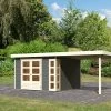 KARIBU Gartenhaus Kerko 6, Terragrau, Fichtenholz 19mm, 334 X 306 X 216 Cm, Flachdach, Anbau 2,8m 1 KARIBU Gartenhaus Kerko 6, Terragrau, Fichtenholz 19mm, 334 X 306 X 216 Cm, Flachdach, Anbau 2,8m -Warmer Garten 30546 4 01.jpg