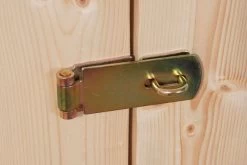 KARIBU Gartenhaus Schwandorf 3 , Naturbelassen, Fichtenholz 19mm, 467 X 217 X 218 Cm, Flachdach, Anbau 2,4m Mit Rückwand -Warmer Garten 30549 1 03.jpg