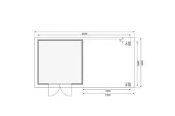 KARIBU Gartenhaus Kandern 6, Terragrau, Fichtenholz 28mm, 612 X 274 X 222 Cm, Pultdach, Anbau 3,2m 17 KARIBU Gartenhaus Kandern 6, Terragrau, Fichtenholz 28mm, 612 X 274 X 222 Cm, Pultdach, Anbau 3,2m -Warmer Garten 30558 1 06.jpg