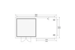 KARIBU Gartenhaus Northeim 3, Terragrau, Fichtenholz 40mm, 664 X 309 X 229 Cm, Pultdach, Anbau 3m Mit Rückwand -Warmer Garten 30561 2 06.jpg