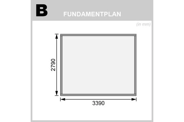 KARIBU Gartenhaus Bastrup 7, Anthrazit, Fichtenholz 28mm, 357 X 297 X 222 Cm, Pultdach, Eco Doppelflügeltür 9 KARIBU Gartenhaus Bastrup 7, Anthrazit, Fichtenholz 28mm, 357 X 297 X 222 Cm, Pultdach, Eco Doppelflügeltür – Bild 7