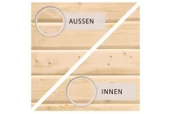 KARIBU Gartenhaus Bastrup5 , Naturbelassen, Fichtenholz 28mm, 514,5 X 297 X 222 Cm, Pultdach, Anbau 2m Mit Rückwand -Warmer Garten 30563 4 04.jpg