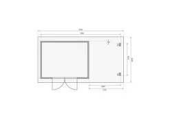 KARIBU Gartenhaus Bastrup7 , Naturbelassen, Fichtenholz 28mm, 574,5 X 297 X 222 Cm, Pultdach, Anbau 2m Mit Rückwand 17 KARIBU Gartenhaus Bastrup7 , Naturbelassen, Fichtenholz 28mm, 574,5 X 297 X 222 Cm, Pultdach, Anbau 2m Mit Rückwand -Warmer Garten 30563 5 06.jpg