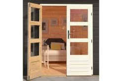 KARIBU Gartenhaus Bastrup2 , Anthrazit, Fichtenholz 28mm, 554 X 237 X 220 Cm, Pultdach, Anbau 3m Mit Rückwand -Warmer Garten 30566 2 02.jpg