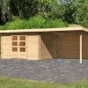 KARIBU Gartenhaus Bastrup 7, Naturbelassen, Fichtenholz 28mm, 674,5 X 297 X 222 Cm, Pultdach, Anbau 3m Mit Rückwand -Warmer Garten 30566 9 01.jpg