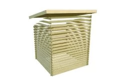 KARIBU Gartenhaus Bastrup 7, Naturbelassen, Fichtenholz 28mm, 774,5 X 297 X 222 Cm, Pultdach, Anbau 4m Mit Rückwand -Warmer Garten 30568 3 11.jpg