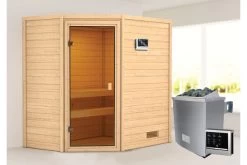 KARIBU Jella Sauna , Naturbelassen, Fichte, 195x145x187 Cm,SETOfen 4,5 KW Ext. Strg. Easy -Warmer Garten 30763 2 02.jpg