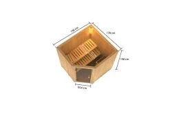 KARIBU Bodo Sauna , Naturbelassen, Fichte, 196x178x198 Cm,SETOfen 4,5 KW Ext. Strg. Easy 16 KARIBU Bodo Sauna , Naturbelassen, Fichte, 196x178x198 Cm,SETOfen 4,5 KW Ext. Strg. Easy -Warmer Garten 30775 2 05.jpg