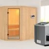 KARIBU Bodo Sauna , Naturbelassen, Fichte, 196x178x198 Cm,SETOfen 4,5 KW Bio Ext. Strg. Easy -Warmer Garten 30775 3 01.jpg