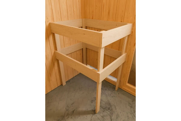 KARIBU Bodin Sauna, Naturbelassen, Fichte, 210 X 165 X 202 Cm, Fronteinstieg, Mit Energiespartür Und Kranz, SETmit Ofen 4,5 KW Integr. Str. 10 KARIBU Bodin Sauna, Naturbelassen, Fichte, 210 X 165 X 202 Cm, Fronteinstieg, Mit Energiespartür Und Kranz, SETmit Ofen 4,5 KW Integr. Str. – Bild 8