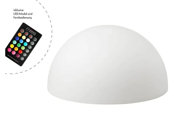 OUTFLEXX Exklusivmodell Shining SunriseDekoleuchte, Polyethylen, 50x24 Cm, Inkl. Fassung Und LED-Leuchtmittel 4 OUTFLEXX Exklusivmodell Shining SunriseDekoleuchte, Polyethylen, 50x24 Cm, Inkl. Fassung Und LED-Leuchtmittel – Bild 2