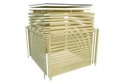 KARIBU Eldor Saunahaus, Naturbelassen, Fichte, 276x276x210 Cm, Mit Bronzierter Tür, Terrasse Und 9 KW Ofen -Warmer Garten 31316 2 16.jpg