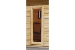 KARIBU Mainburg 3 Saunahaus, Naturbelassen, Fichte, 369x369x229 Cm, SET B Mit Doppelflügeltür Und Vorraum -Warmer Garten 31322 1 11.jpg