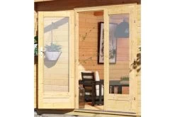 KARIBU Mainburg 4 Saunahaus, Naturbelassen, Fichte, 490x368x229 Cm, SET B Mit Doppelflügeltür, Vorraum Und 9 KW Ofen -Warmer Garten 31324 2 03.jpg