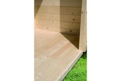 KARIBU Mainburg 4 Saunahaus, Naturbelassen, Fichte, 490x368x229 Cm, SET B Mit Doppelflügeltür, Vorraum Und 9 KW Ofen -Warmer Garten 31324 2 08.jpg