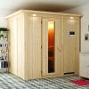 KARIBU Eupin Energiespar-Sauna, Naturbelassen, Fichte, 210x184x202 Cm, Mit Kranz Und 3,6 KW Bio-Ofen Ext. Steuerung Easy -Warmer Garten 31392 4 01.jpg