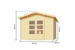 KARIBU Svenson Saunahaus, Naturbelassen, Fichte, 304x304x250 Cm, Mit 9 KW Ofen Ext. Steuerung -Warmer Garten 31395 2 05.jpg