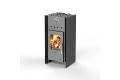 KARIBU Bosse 1 Saunahaus, Naturbelassen, Fichte, 231x273x235 Cm, Milchglastür & Holzofen Inkl. Schornstein -Warmer Garten 31398 1 04.jpg