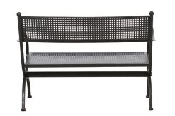 MBM Bank Romeo, Marone, Schmiedeeisen Verzinkt, Pulverbeschichtet, 2-Sitzer, 122x90x62 Cm 10 MBM Bank Romeo, Marone, Schmiedeeisen Verzinkt, Pulverbeschichtet, 2-Sitzer, 122x90x62 Cm -Warmer Garten 3 10887.jpg