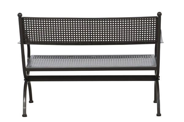 MBM Bank Romeo, Marone, Schmiedeeisen Verzinkt, Pulverbeschichtet, 2-Sitzer, 122x90x62 Cm 5 MBM Bank Romeo, Marone, Schmiedeeisen Verzinkt, Pulverbeschichtet, 2-Sitzer, 122x90x62 Cm – Bild 3